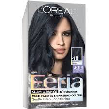 L Oreal Paris Feria Permanent Hair Color 411 Downtown Denim Hair Color For Black Hair Feria Hair Color Permanent Hair Color