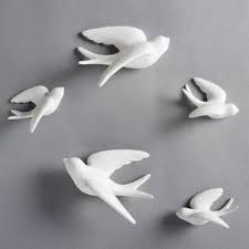 Ceramic Bird Wall Sculptures Ceramic Birds Wall Bird Wall Art Ceramic Wall Art