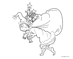 Grinch christmas tree coloring page. Free Printable Grinch Coloring Pages For Kids