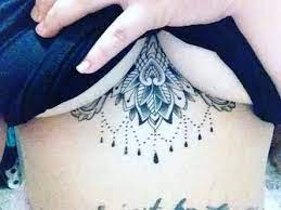 Resultado De Imagem Para Lotus Sternum Tattoo Geometric Tattoo Tattoos For Women Tattoo Ideas Sternum