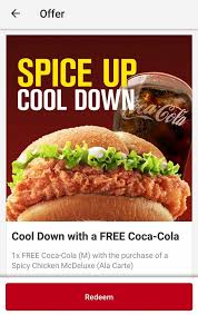«feel the heat with the new spicy lemon chicken mcdeluxe! How To Get Free Mcchicken Burgers From Mcdonald S Miri City Sharing