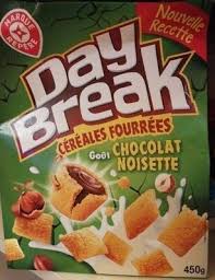 Cereales Fourrees Chocolat Noisette Day Break 450 G