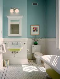 The cream and white color scheme go perfectly for a traditional bathroom style that has a fitted vanity dresser and a small space. Small Space Small Bathroom Paint Colors 2019 Trendecors