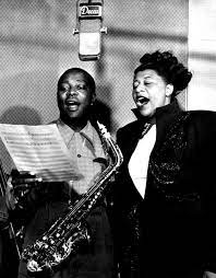 Ella Fitzgerald And Louis Jordan Recording Baby It S Cold Outside C 1949 Jazz Artists Jazz Blues Ella Fitzgerald