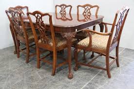 Brand new dining table and 4 chairs. Queen Anne Claw Foot Dining Table 6 Chairs Idaho Auction Barn