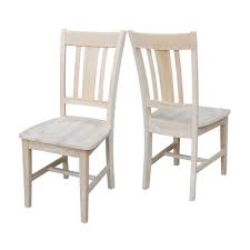 Buy wooden dining room chairs and get the best deals at the lowest prices on ebay! International Concepts San Remo Unfinished Wood Slat Back Dining Chair Set Of 2 C 10p The Home Depot Dining Chairs World Market Dining Chairs Wooden Dining Chairs