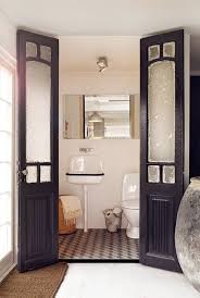 French Doors To The Bathroom I Love French Doors And This Would Be Nice For A Half Bath Heck Maybe Even One Attac Doors Interior Interior Bathroom Decor