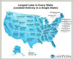 the largest lake in every state located entirely in a