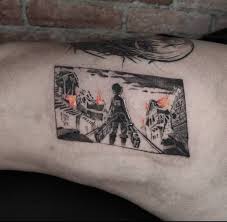 Only tattoo shop in colorado springs that has tattooed many rap artists! Aot Eren Jaeger Tattoo Ig Del Artista Undibujante Anime Tattoos Tattoos Tiny Tattoos