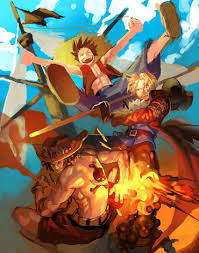 Asl Brothers Monkey D Luffy Portgas D Ace And Sabo One Piece One Piece Pictures One Piece Ace One Piece