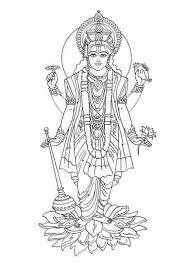 Coloring Page Hindu Mythology Gods And Goddesses 38 Printable Coloring Pages God Art Vedic Art Hinduism Art