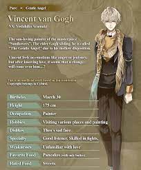 Vincent event story ikemen vampire. Ikevamp Archive Vincent Van Gogh Profile Voiced Lines Vincent