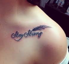 Trace Your Lovely Bones With These Beautiful Collarbone Tattoos Strong Tattoos Clavicle Tattoo Tattoo Lettering