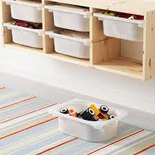 Vous ne savez plus où mettre le linge de toilette, les produits. Trofast Rangement Mural Pin Pin Teinte Blanc Clair Blanc 93x21x30 Cm Ikea