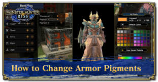 Apr 12, 2021 · this is just the tip of the iceberg because there will be more conditions to unlock the rainbow pigment in mhr. How To Change Armor Pigments Monster Hunter Rise Mhr Mh Rise Game8