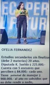 Ofelia #ofeliafernandez #ofelia legisladora de 19/20 años de vacaciones en madrid,siendo atacada x la derecha gorila y miserable q no entiende q para ser una gran nación de la patria grande populista,debe ajustarse y rebajar jubilaciones #solidaridadconlatuya #emergenciapararobar. La Ventana Indiscreta De Julia Ofelia Fernandez No Estoy Comoda Dentro De Este Gobierno Dijo En Una Entrevista Para El Diario El Pais De Espana