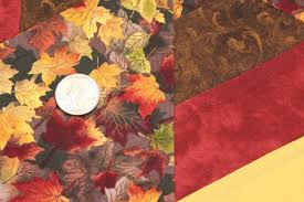 Patchwork and quilting are often combined in the same project, but these two have different techniques. Imagine Quilts And More On Twitter Autumn Leaves Table Decoration Fall Fabric Centerpiece Autumn Table Runner Dining Room Side Table Triangles Gold Red Chocolate Brown Https T Co Dcbjqdpc3b Imaginequiltsandmore Etsy Autumntablerunner