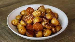 Korean Potato Banchan Gamja Jorimh Seonkyoung Longest Recipe Lemongrass Shrimp Recipe Korean Potatoes Korean Potato Side Dish