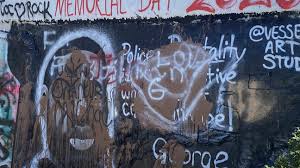 George Floyd Mural Re Painted On Pensacola S Graffiti Bridge After Being Defaced Wear