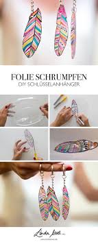 Diy Geschenkidee Schrumpffolie Oder Plastikverpackung Schlusselanhanger Selber Machen Schlusselanhanger Basteln Plastikverpackung