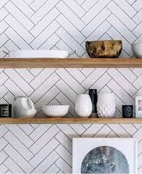 Check spelling or type a new query. Diagonal Chevron Subway Tiles In The Kitchen W Open Shelves Love Lyc Trendy Kitchen Tile Kitchen Splashback Tiles House And Home Magazine