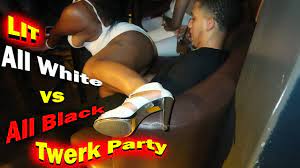 All White Vs. All Black Twerk Party at Club Marke - YouTube