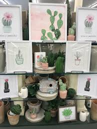 Hobby Lobby Merchandising Table Displays Work Cactus Table Two Cactus Decor Bathroom Themes Hobby Lobby Crafts