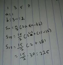 Maybe you would like to learn more about one of these? Hitunglah Jumlah Deret Aritmetika Berikut A 1 3 5 7 Jika Banyak Suku 15 Brainly Co Id