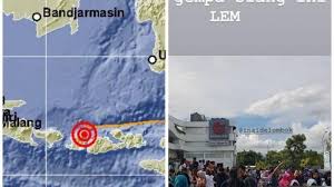Gempa berada di kedalaman 10 km kilometer. Dua Gempa Landa Lombok Bmkg Catat Guncangan Hingga Denpasar Bali Masyarakat Panik Berhamburan Tribunnews Com Mobile