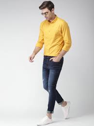 Black And Yellow Outfits For Guys Buy Mast Harbour Men Mustard Yellow Regular Fit Solid Casual Shirt Apparel For Men From Mast Shirt Outfit Men Stylish Mens Outfits Mens Casual Outfits