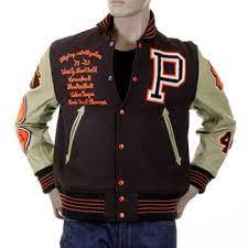 Brown Whitesville Stadium Jacket With Leather Sleeves Jackets Leather Sleeve Letterman Jacket Outfit