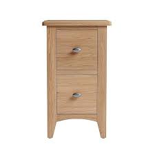 Lyla Oak 2 Drawer Slim Bedside Cabinet Dunelm Slim Bedside Cabinets Bedside Cabinet Small Bedside Table