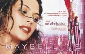 Maybe She S Born With It Maybe It S Maybelline Slogan Maybelline Wet Shine Fusion Lipstick Campaign 2005 Maybelline Beauty Ad Fusion Colors