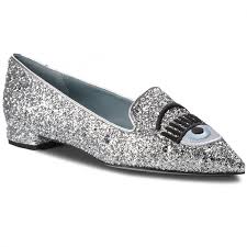 Schuhe von chiara ferragni für damen online bei farfetch shoppen. Lords Schuhe Chiara Ferragni 18ai Cf2010 Silver Lords Halbschuhe Damenschuhe Eschuhe De