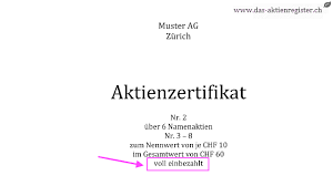 Verwenden sie diese zertifikatsvorlage in ihrem unternehmen, unternehmen oder ihrer institution in abschluss eines kurses, einer. Aktienzertifikat In 6 Schritten Erstellen Das Aktienregister Ch