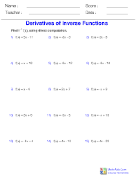 (for this problem, you don't have to state which rules you used; Calculus Worksheets Differentiation Rules For Calculus Worksheets