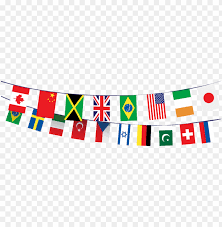 How many flags are on an earth globe? International Flags Banner Png World Flag Bunting Vector Free Png Image With Transparent Background Toppng