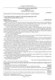 În baza baremului, profesorii evaluează și notează lucrările elevilor de la examenul de astăzi. Barem RomanÄƒ Bacalaureat 2019 Cum Se Rezolvau De Fapt Subiectele