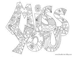 On my mind miss you card (free). Greeting Card Coloring Pages Doodle Art Alley