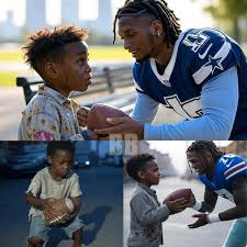 HEARTWARMING NEWS: CeeDee Lamb met a poor boy who couldn't afford a  football and had to play with a homemade ball, with the dream of becoming a  Football player. The star's next