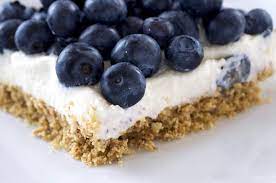 No Bake Blueberry Cheesecake Bars Recipe Recipe No Bake Blueberry Cheesecake Blueberry Cheesecake Bars Cheesecake Bar Recipes