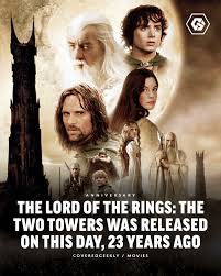 Peter Jackson's The Lord of the Rings: The Two Towers, the second  instalment of the trilogy, was released in theatres on this day, 23 years  ago!