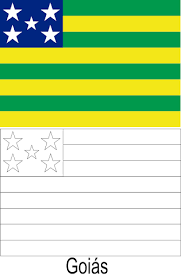 Praça da bandeira (goiás (goiás velho)). Blog De Geografia Bandeira De Goias Para Colorir