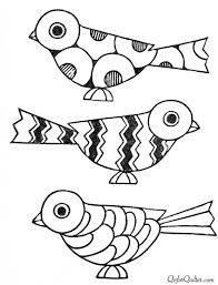 q is for quilter coloriage dessin oiseau philosophe