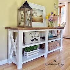 Farmhouse X Console Table Farmhouse Console Table Farmhouse Entryway Table Entryway Table With Storage