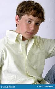 Good-looking guy stock image. Image of school, brother