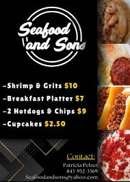 Seafood and Sons Food truck — Fast food restaurant food truck in Cross, South Carolina