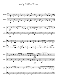 Andy Griffith Theme For Tuba Sheet Music For Tuba Brass Duet Musescore Com