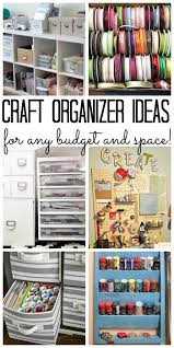 Craft room decorating ideas are often limited by spatial restrictions. Craft Organizer Hacks For Organizing Craft Supplies Organize Craft Supplies Craft Organization Craft Room Organization