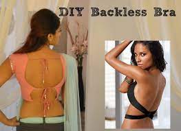 Diy Backless Bra Extension Low Back Strapless Dress Hack Sari Blouse Trick Tutorial How To Make Backless Bra Diy Backless Backless Bra Diy